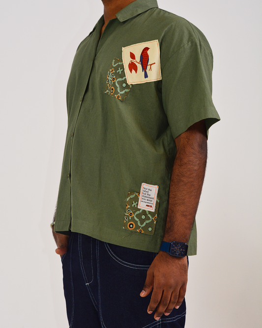 Patch Down Memory Lane – Olive Green