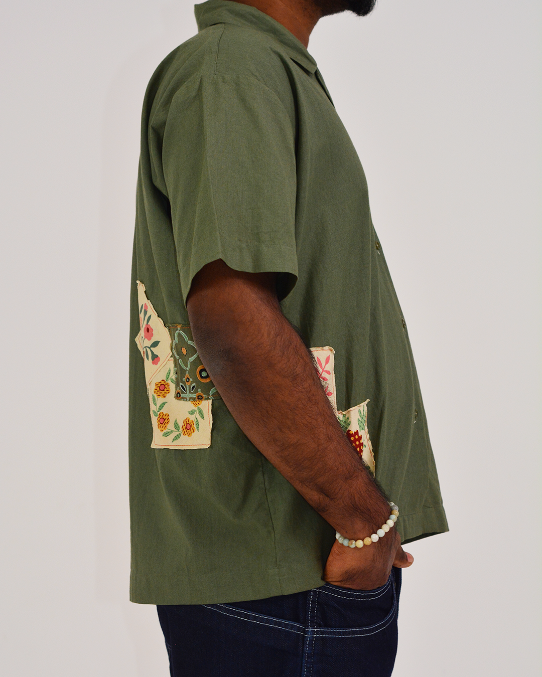 Patch Down Memory Lane – Olive Green