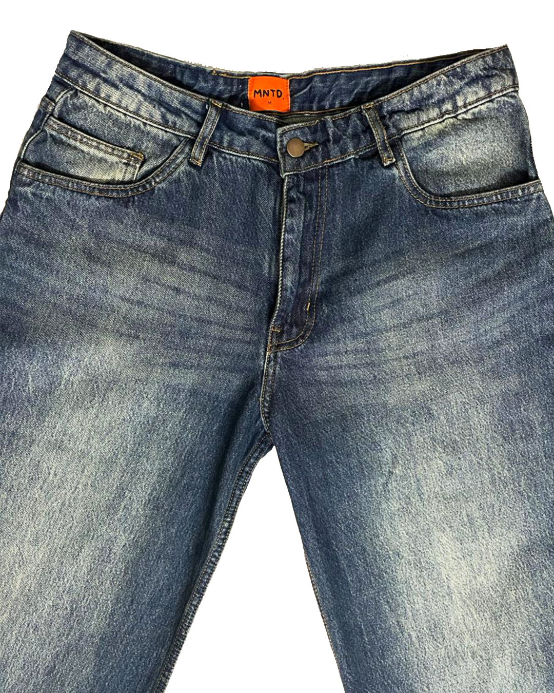 Green Tinted Wide Leg Jeans