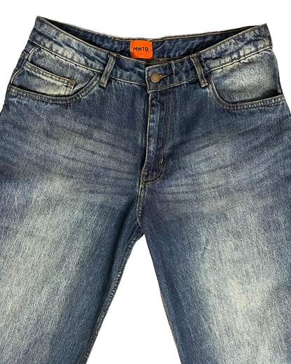 Green Tinted Wide Leg Jeans