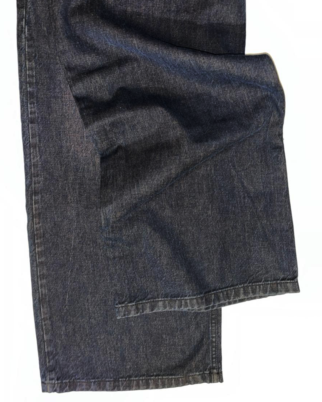 Charcoal Grey Denim Wide Leg Jeans
